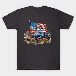 4th of July Ford Pickup Design T-Shirt